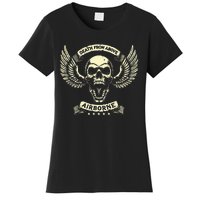 Paratrooper Death From Above Airborne Veteran Gift Women's T-Shirt