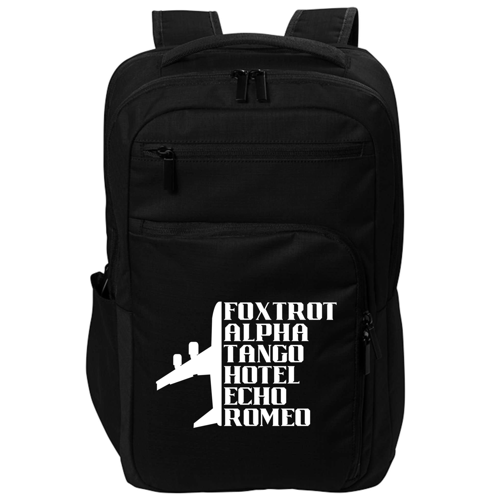 Pilot Dad Father Aviation Captain Phonetics Fathers Day Cool Gift Impact Tech Backpack