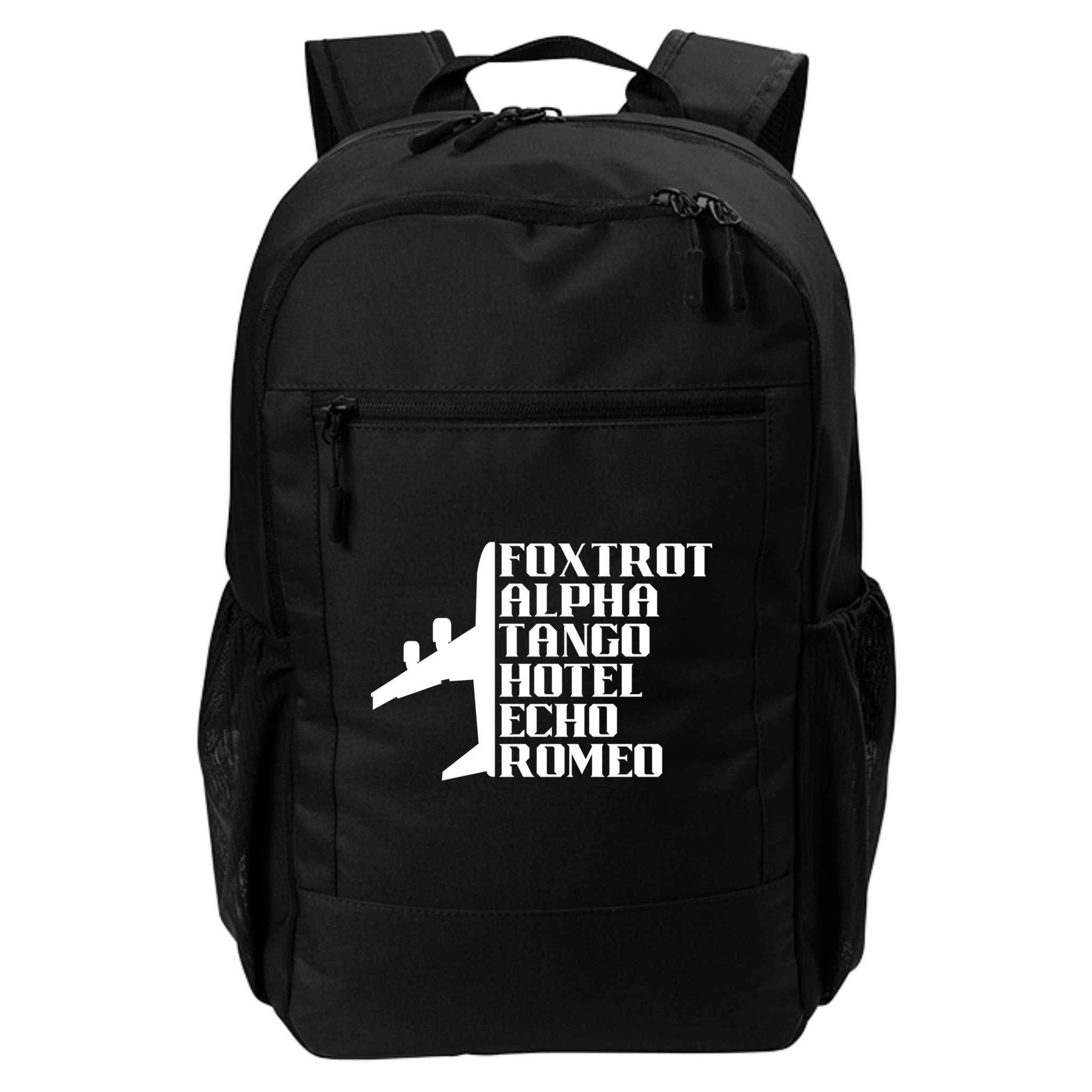 Pilot Dad Father Aviation Captain Phonetics Fathers Day Cool Gift Backpack