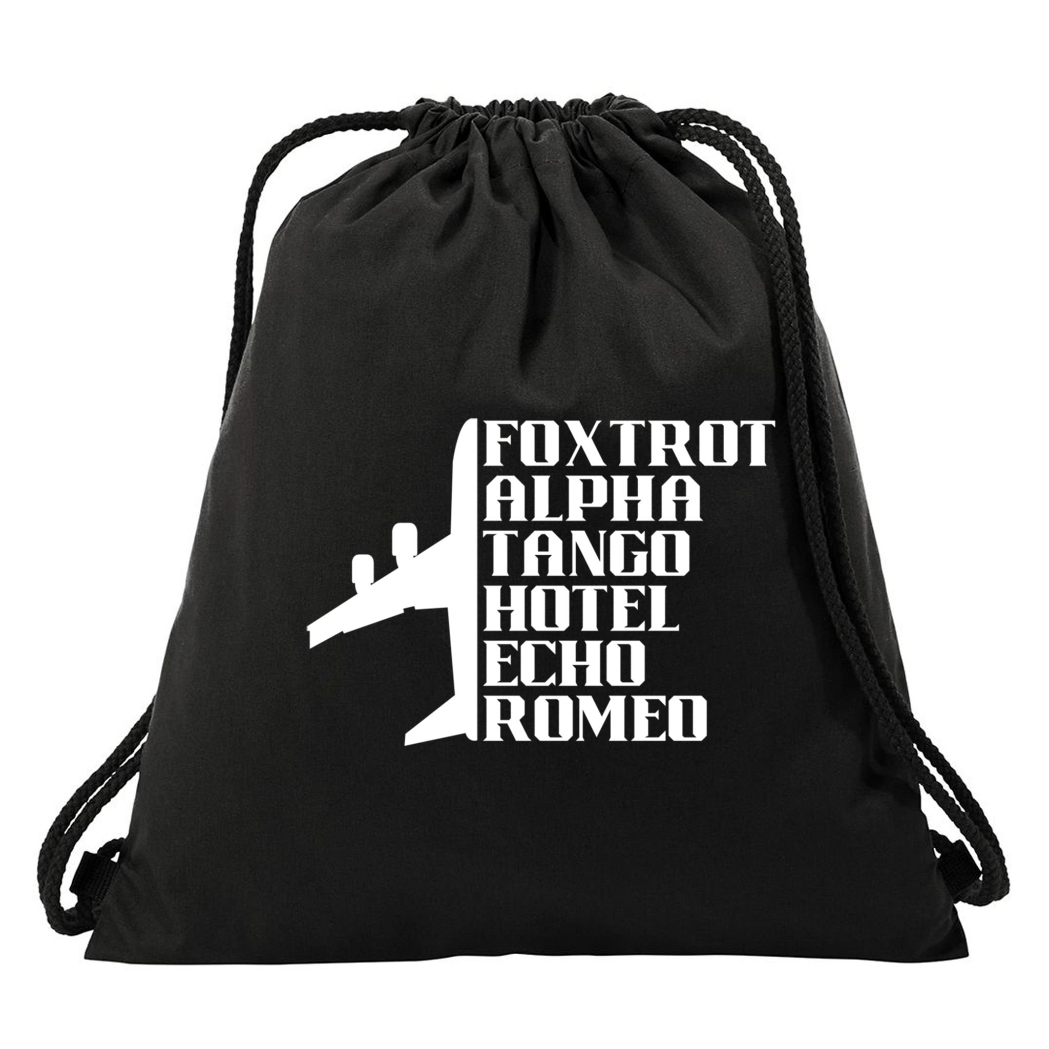 Pilot Dad Father Aviation Captain Phonetics Fathers Day Cool Gift Drawstring Bag