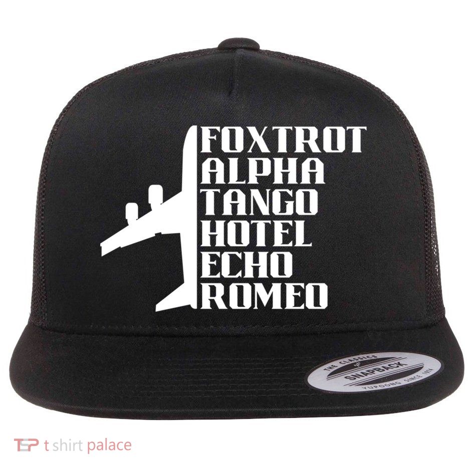 Pilot Dad Father Aviation Captain Phonetics Fathers Day Cool Gift Flatbill Hat
