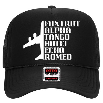 Pilot Dad Father Aviation Captain Phonetics Fathers Day Cool Gift Trucker Hat
