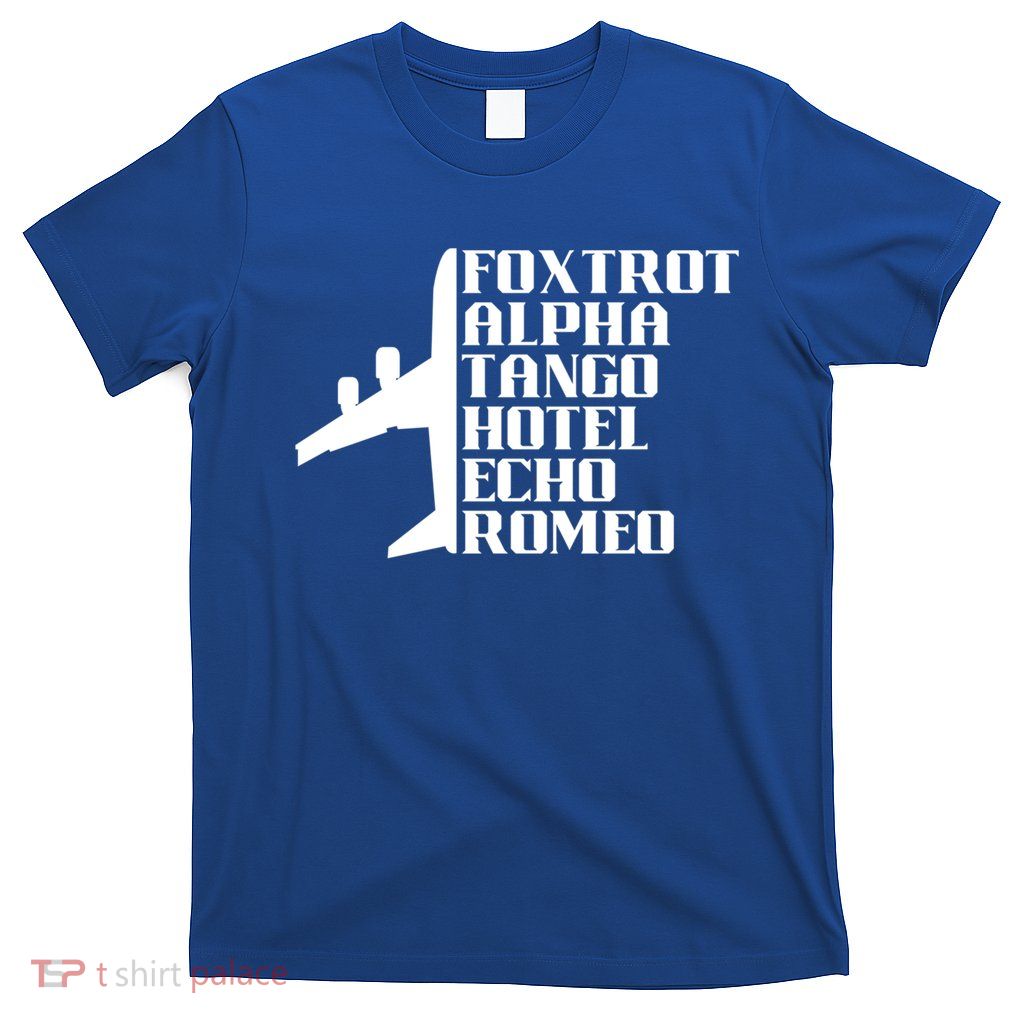 Pilot Dad Father Aviation Captain Phonetics Fathers Day Cool Gift T-Shirt