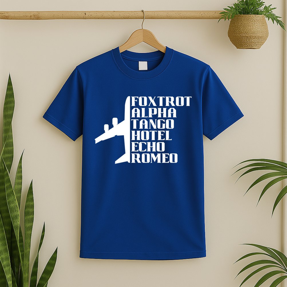 Pilot Dad Father Aviation Captain Phonetics Fathers Day Cool Gift T-Shirt