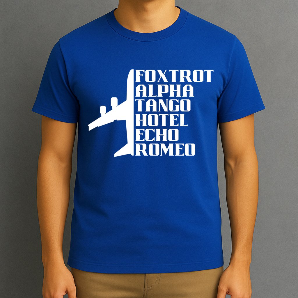 Pilot Dad Father Aviation Captain Phonetics Fathers Day Cool Gift T-Shirt
