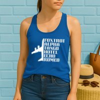 Pilot Dad Father Aviation Captain Phonetics Fathers Day Cool Gift Womens Tank Top