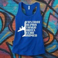 Pilot Dad Father Aviation Captain Phonetics Fathers Day Cool Gift Womens Tank Top