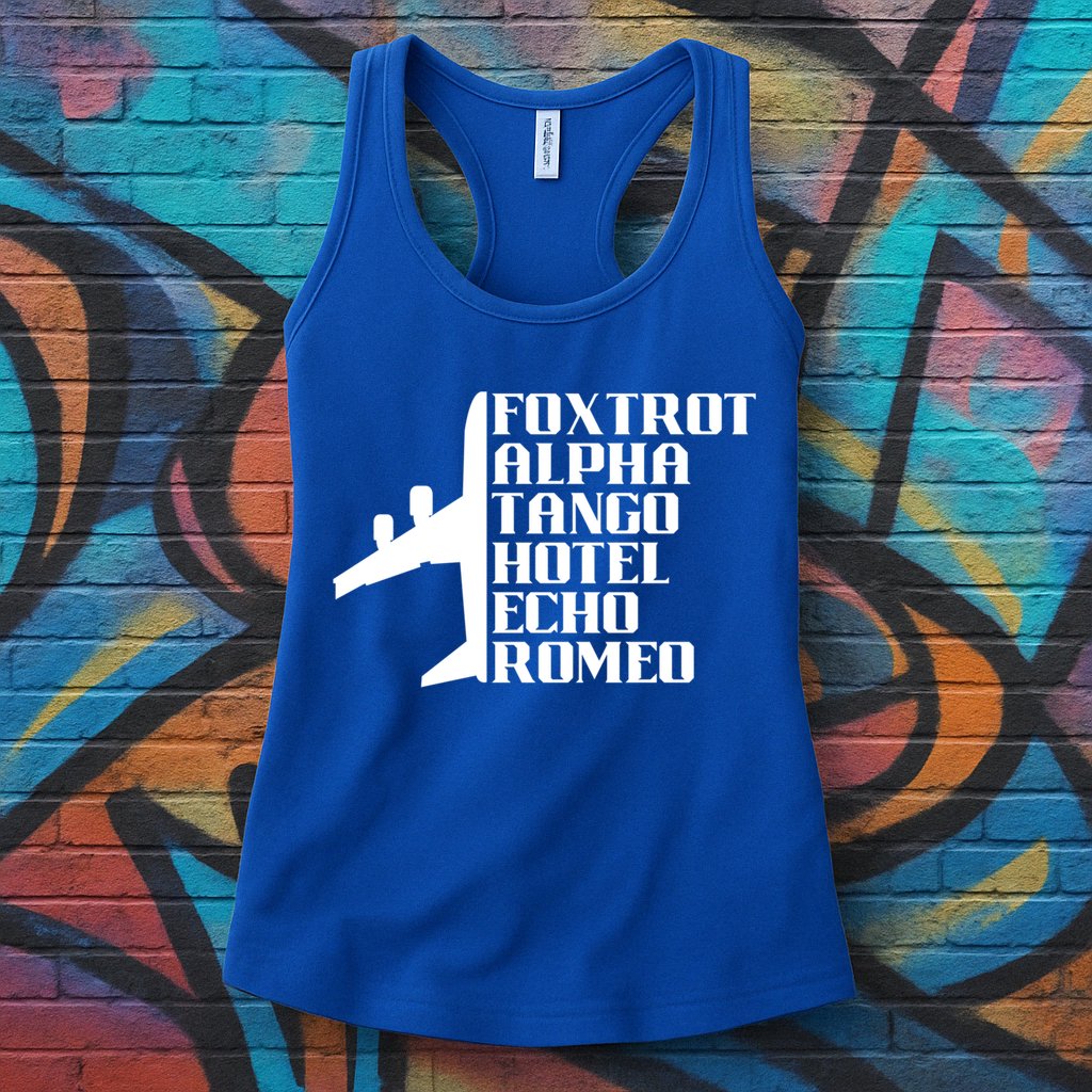 Pilot Dad Father Aviation Captain Phonetics Fathers Day Cool Gift Womens Tank Top