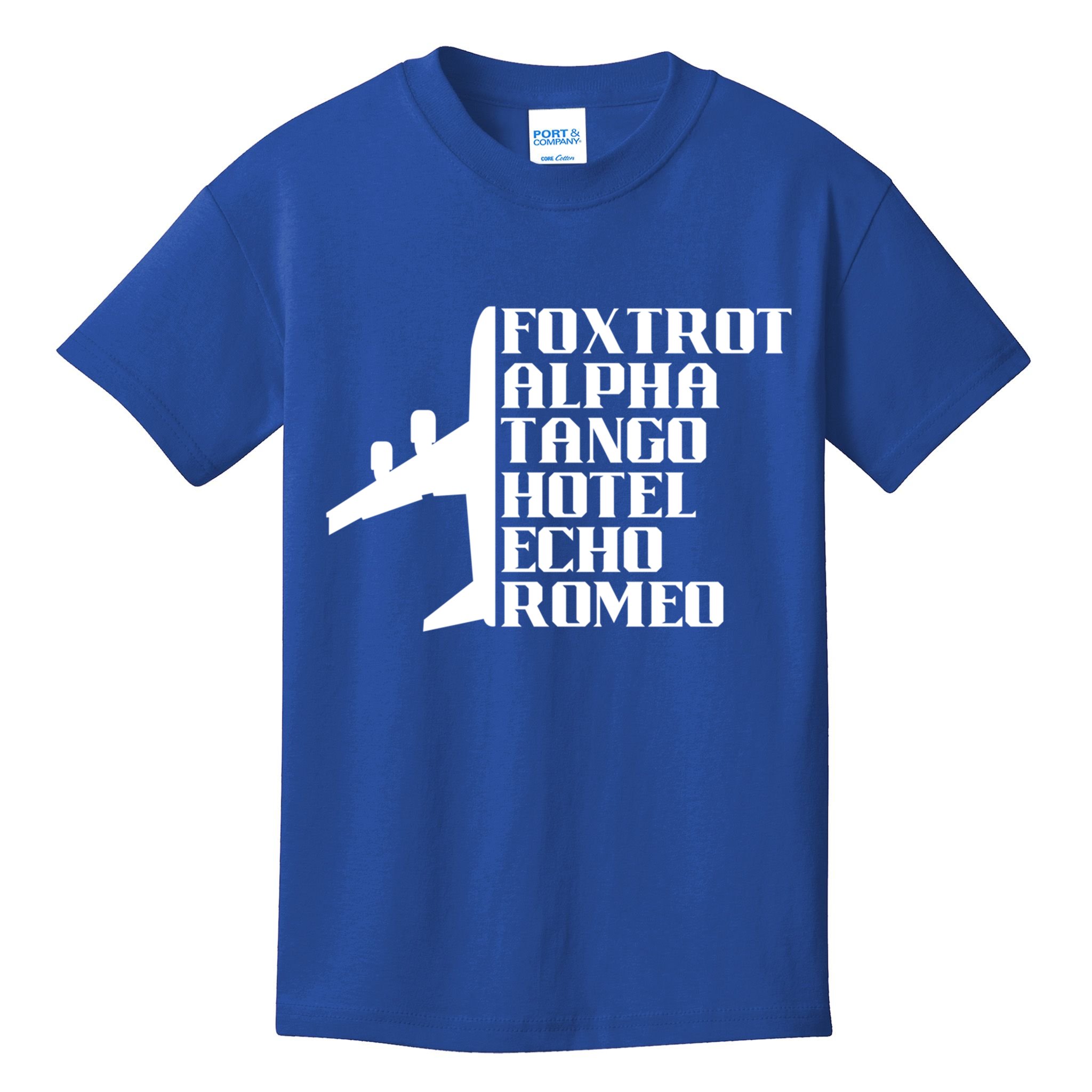 Pilot Dad Father Aviation Captain Phonetics Fathers Day Cool Gift Kids T-Shirt