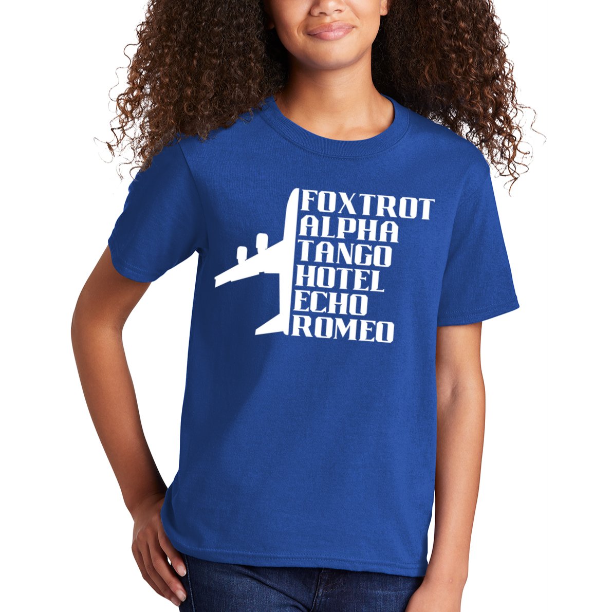 Pilot Dad Father Aviation Captain Phonetics Fathers Day Cool Gift Kids T-Shirt