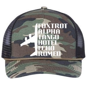 Pilot Dad Father Aviation Captain Phonetics Fathers Day Cool Gift Retro Rope Trucker Hat Cap