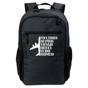 Pilot Dad Father Aviation Captain Phonetics Fathers Day Cool Gift Daily Commute Backpack