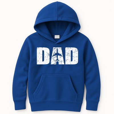 Pilot Dad Fathers Day Irplane And Aviation Lover Gift Kids Hoodie