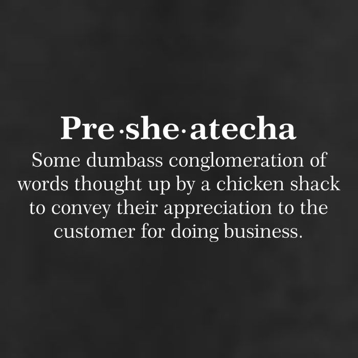 Presheatecha Definition Funny Word Mashup Golf Towel