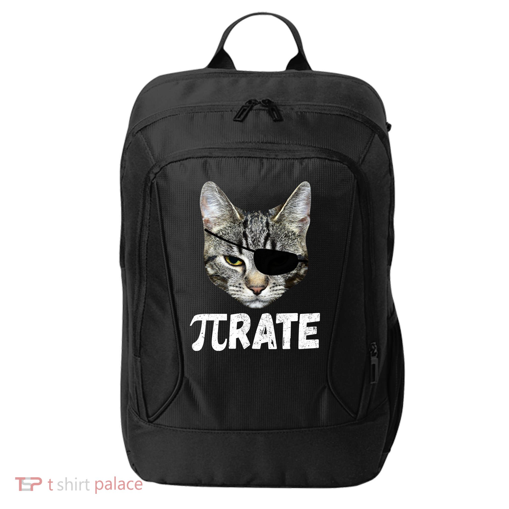 Pi Day Funny Cat Pirate City Backpack