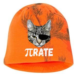 Pi Day Funny Cat Pirate Kati - Camo Knit Beanie