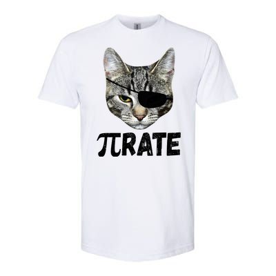 Pi Day Funny Cat Pirate Softstyle CVC T-Shirt