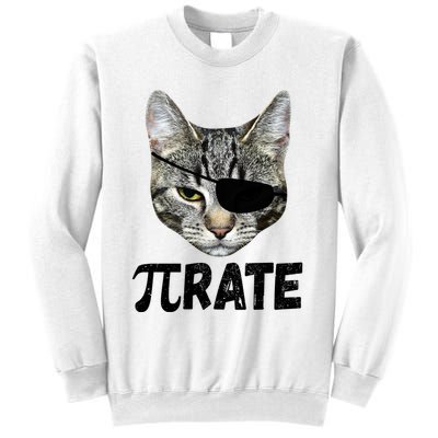 Pi Day Funny Cat Pirate Sweatshirt