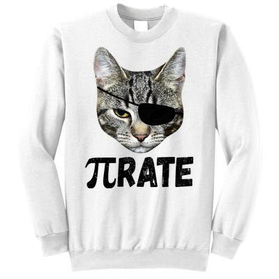 Pi Day Funny Cat Pirate Sweatshirt