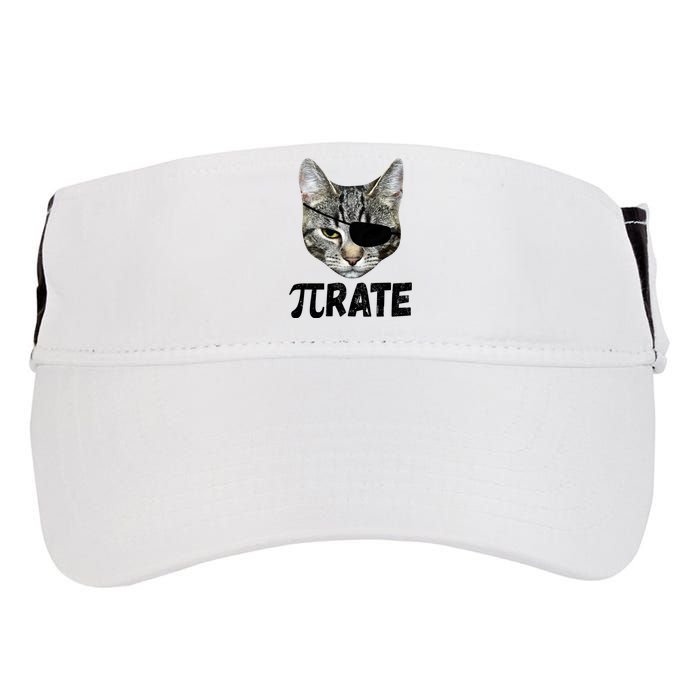 Pi Day Funny Cat Pirate Adult Drive Performance Visor