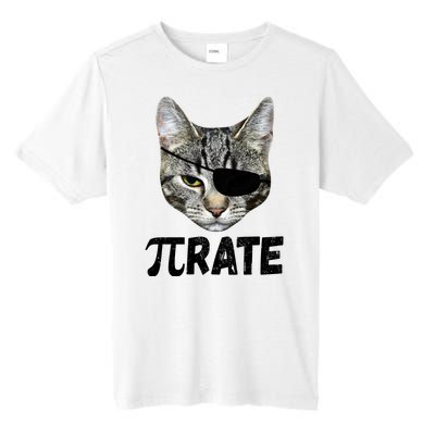 Pi Day Funny Cat Pirate Tall Fusion ChromaSoft Performance T-Shirt