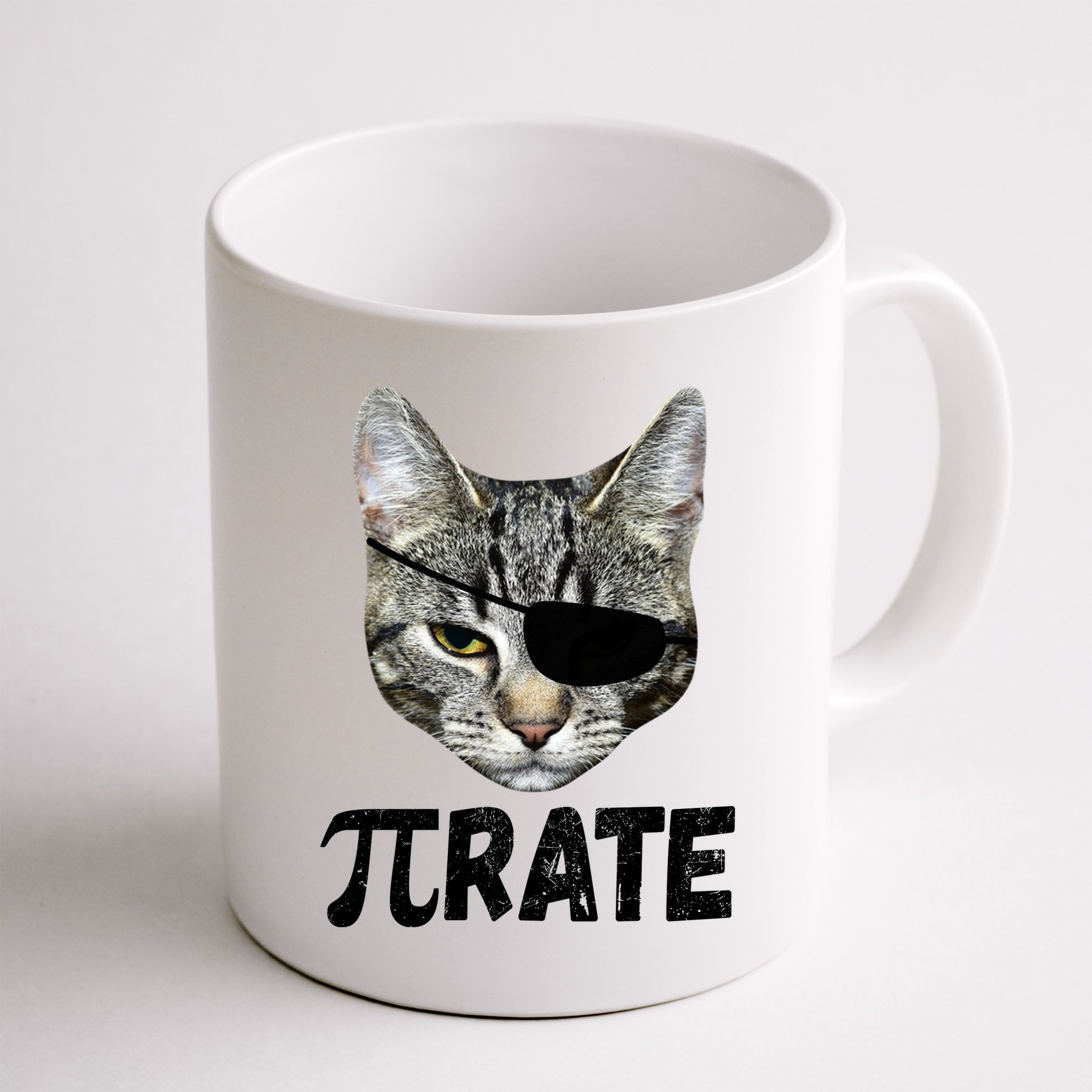 Pi Day Funny Cat Pirate Mug