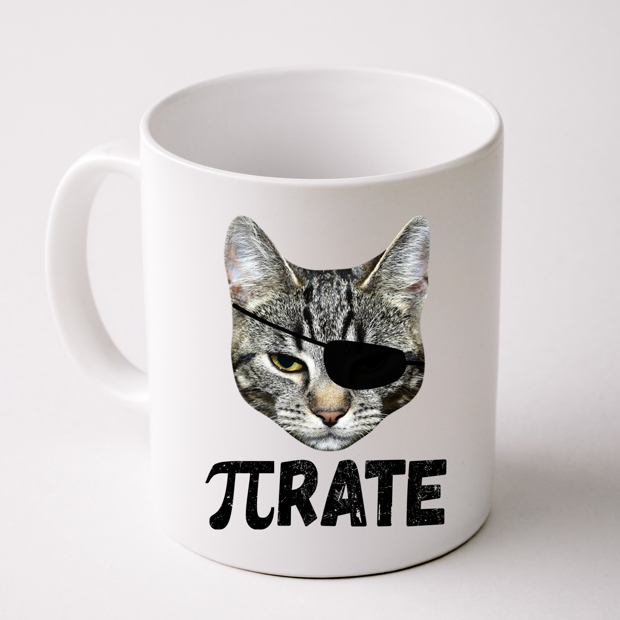 Pi Day Funny Cat Pirate Mug