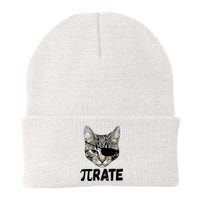 Pi Day Funny Cat Pirate Knit Cap Winter Beanie