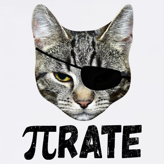 Pi Day Funny Cat Pirate Golf Towel