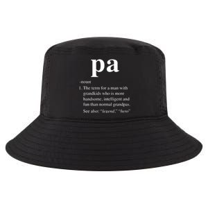 Pa Definition Funny Noun Grandpa Defined Father's Day Cool Comfort Performance Bucket Hat