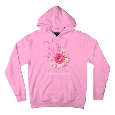 Pink Daisy Flower Faith Hope Love Breast Cancer Awareness Hoodie