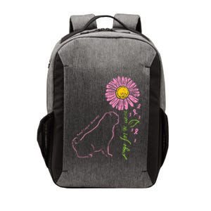 Pug Dog Flower Paw Cure Breast Cancer Awareness Support Gift Vector Backpack