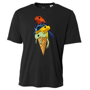 P.O.I.S.O.N Dart Frogs Ice Cream Cooling Performance Crew T-Shirt