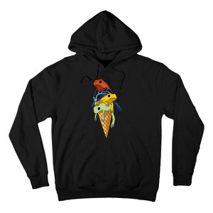 P.O.I.S.O.N Dart Frogs Ice Cream Hoodie