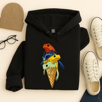 P.O.I.S.O.N Dart Frogs Ice Cream Hoodie