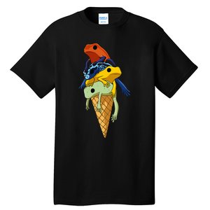 P.O.I.S.O.N Dart Frogs Ice Cream Tall T-Shirt