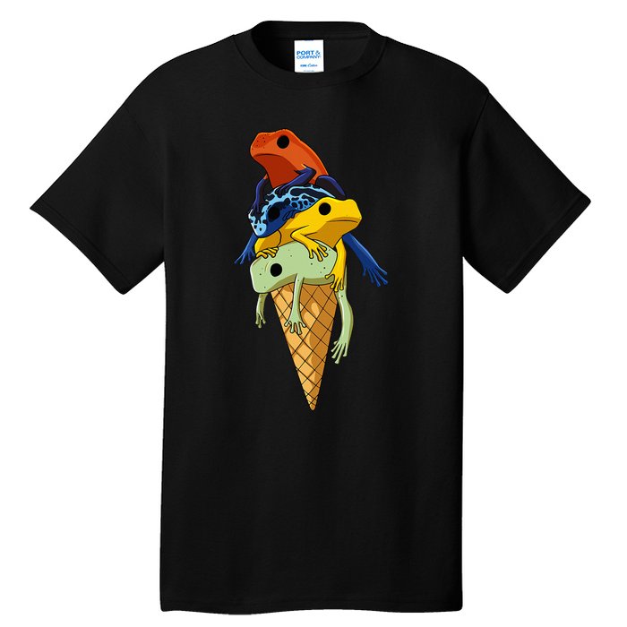 P.O.I.S.O.N Dart Frogs Ice Cream Tall T-Shirt