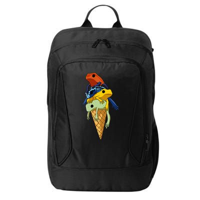 P.O.I.S.O.N Dart Frogs Ice Cream City Backpack