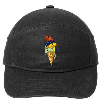 P.O.I.S.O.N Dart Frogs Ice Cream 7-Panel Snapback Hat