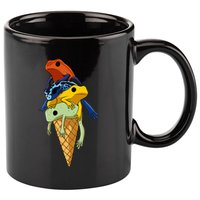 P.O.I.S.O.N Dart Frogs Ice Cream 11oz C Handle Ceramic Mug