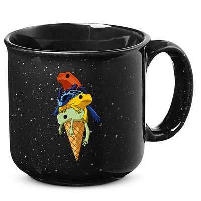 P.O.I.S.O.N Dart Frogs Ice Cream 15oz Campfire Ceramic Mug