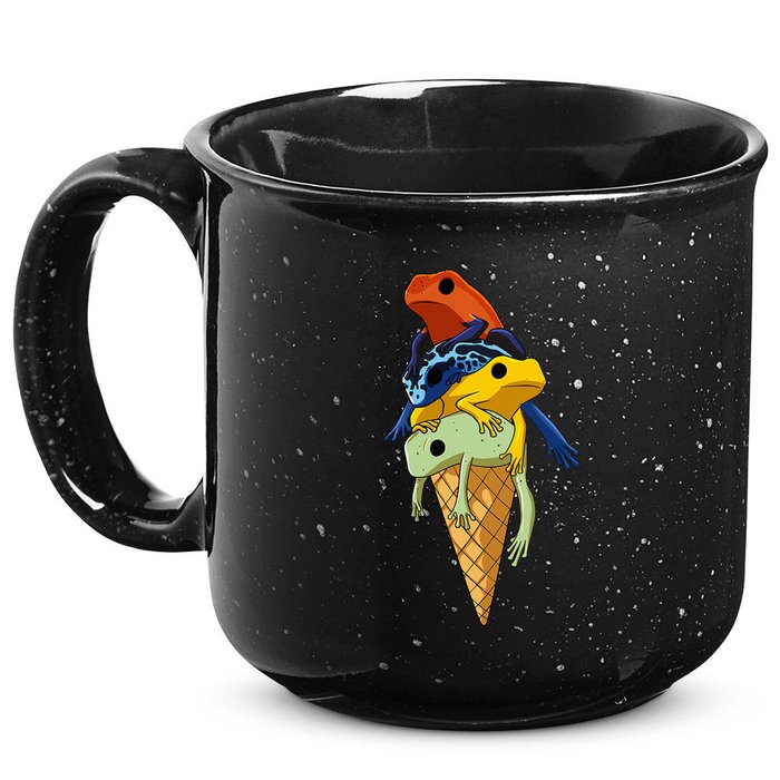 P.O.I.S.O.N Dart Frogs Ice Cream 15oz Campfire Ceramic Mug