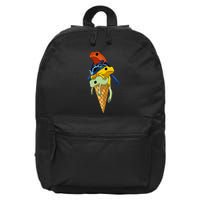 P.O.I.S.O.N Dart Frogs Ice Cream 16 in Basic Backpack