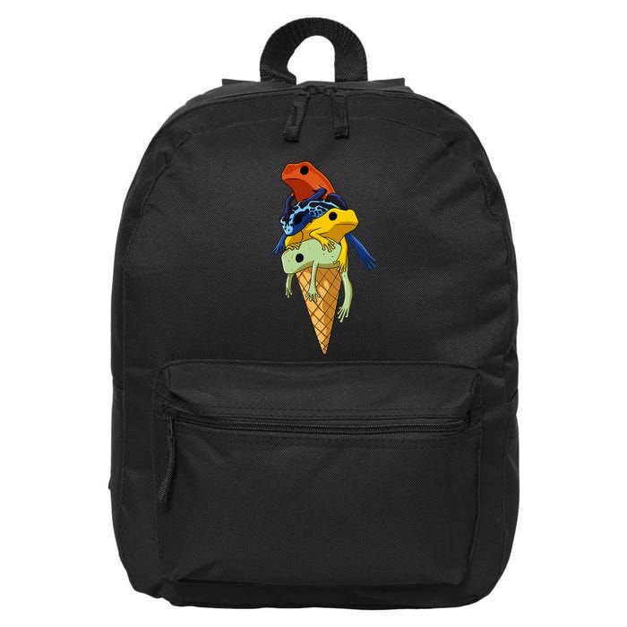 P.O.I.S.O.N Dart Frogs Ice Cream 16 in Basic Backpack