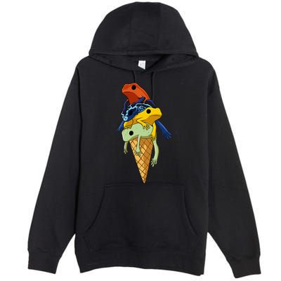 P.O.I.S.O.N Dart Frogs Ice Cream Premium Pullover Hoodie