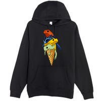 P.O.I.S.O.N Dart Frogs Ice Cream Premium Pullover Hoodie