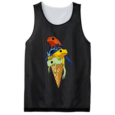 P.O.I.S.O.N Dart Frogs Ice Cream Mesh Reversible Basketball Jersey Tank