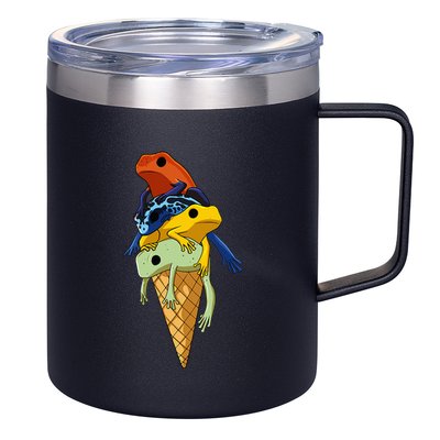 P.O.I.S.O.N Dart Frogs Ice Cream 12oz Stainless Steel Coffee Mug