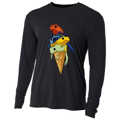 P.O.I.S.O.N Dart Frogs Ice Cream Cooling Performance Long Sleeve Crew