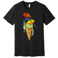 P.O.I.S.O.N Dart Frogs Ice Cream Premium T-Shirt